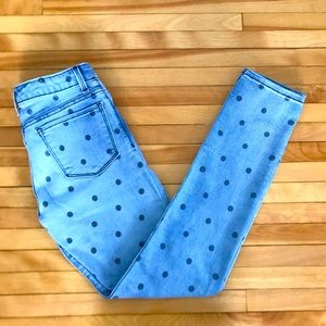 Girls size 12 Gap dotted jeans. Never worn!